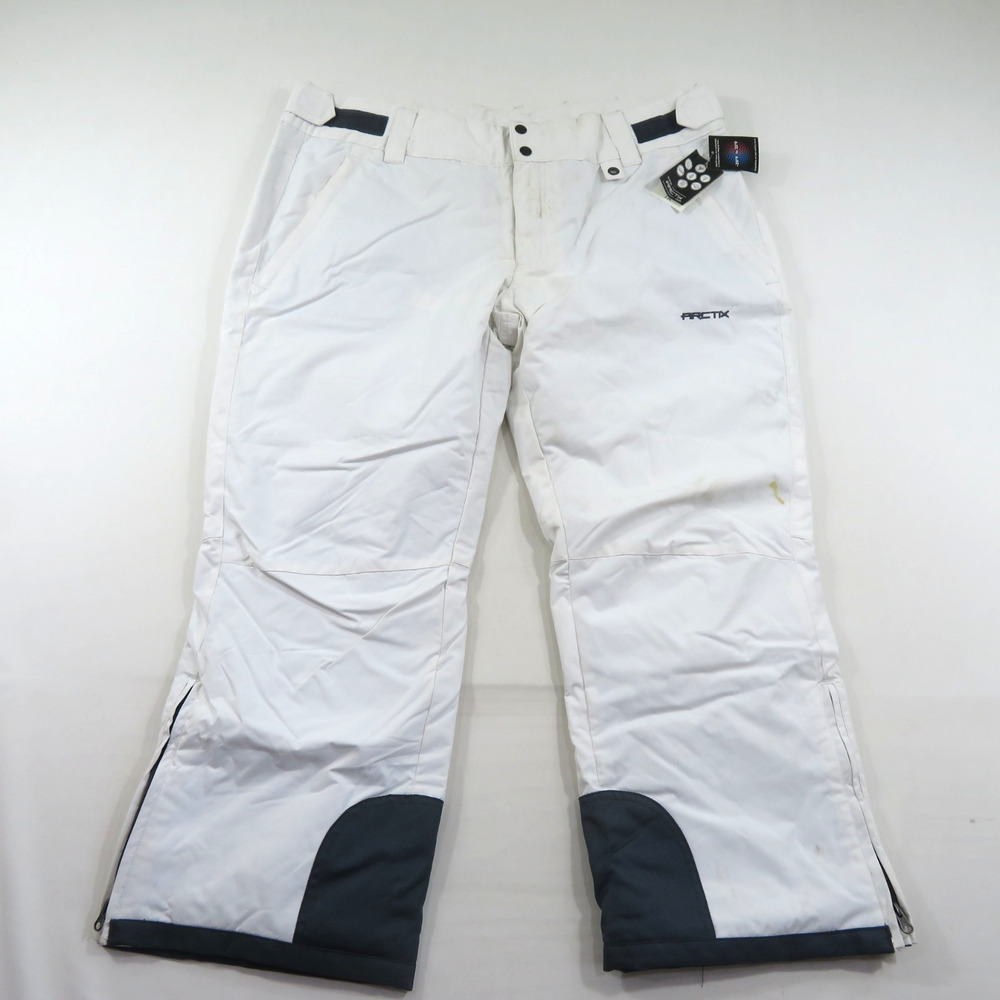 ARCTIX A6 Snow Ski Pants White Mens sz 2X 20W-22W Adjustable Waist